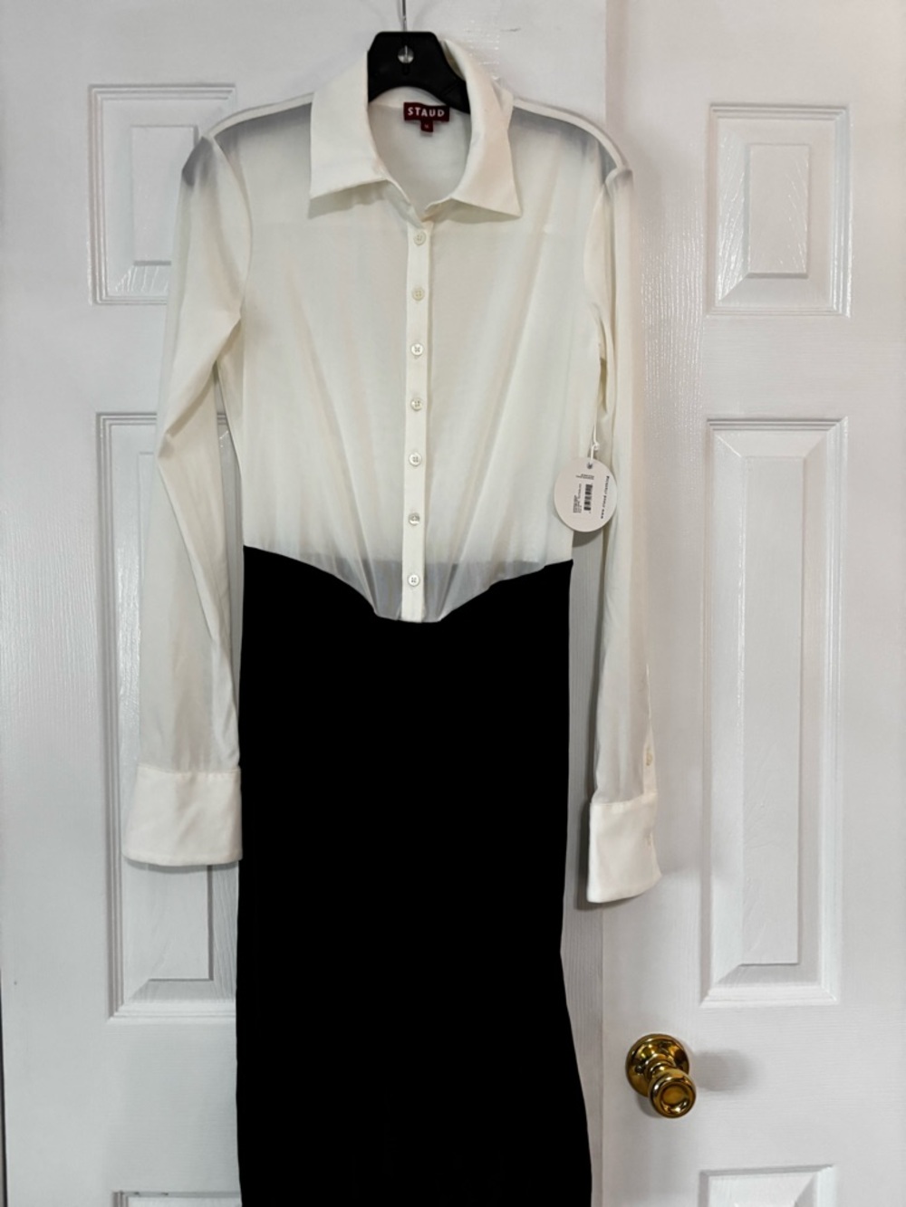 NWT Staud Two-Tone Brendan dress women’s size M
